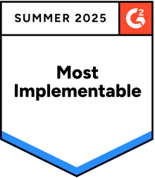 G2 badge Most Implementable Winter 2024
